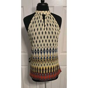 Wrangler Womens Small Halter Top Keyhole Back Light Breathable Western Boho